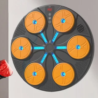 Boksmachine muziek wandmontage oranje