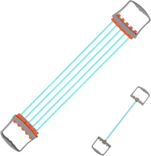 Borst expander arm trainer 63 cm lichtblauw