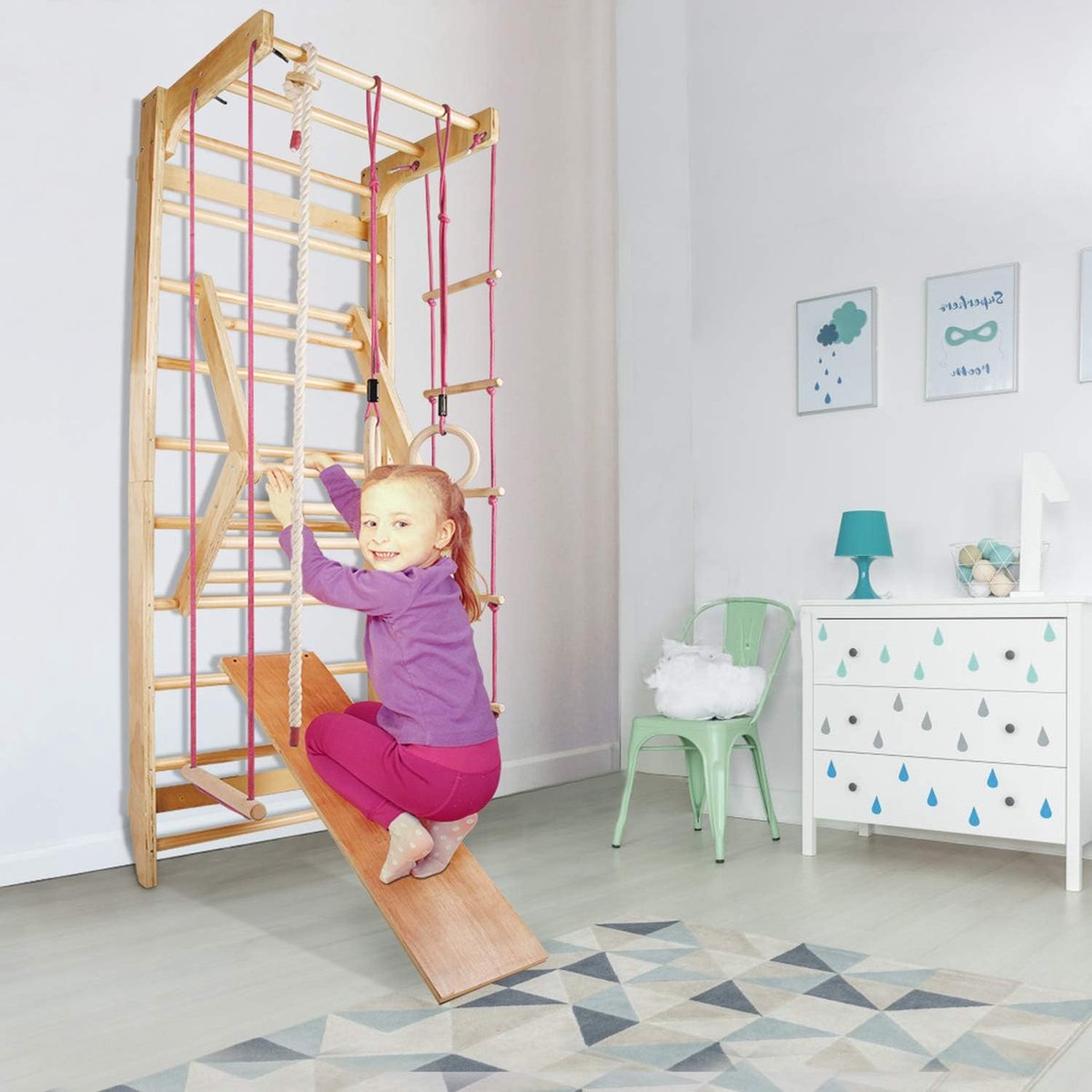 Wat vinden we goed aan de CCLIFE ZERRO houten muur bars klimframe