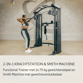 Centr 3 Home Gym Functional Trainer Zwart