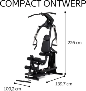 Centr Body Weight Home Gym Krachtstation Mat Zwart
