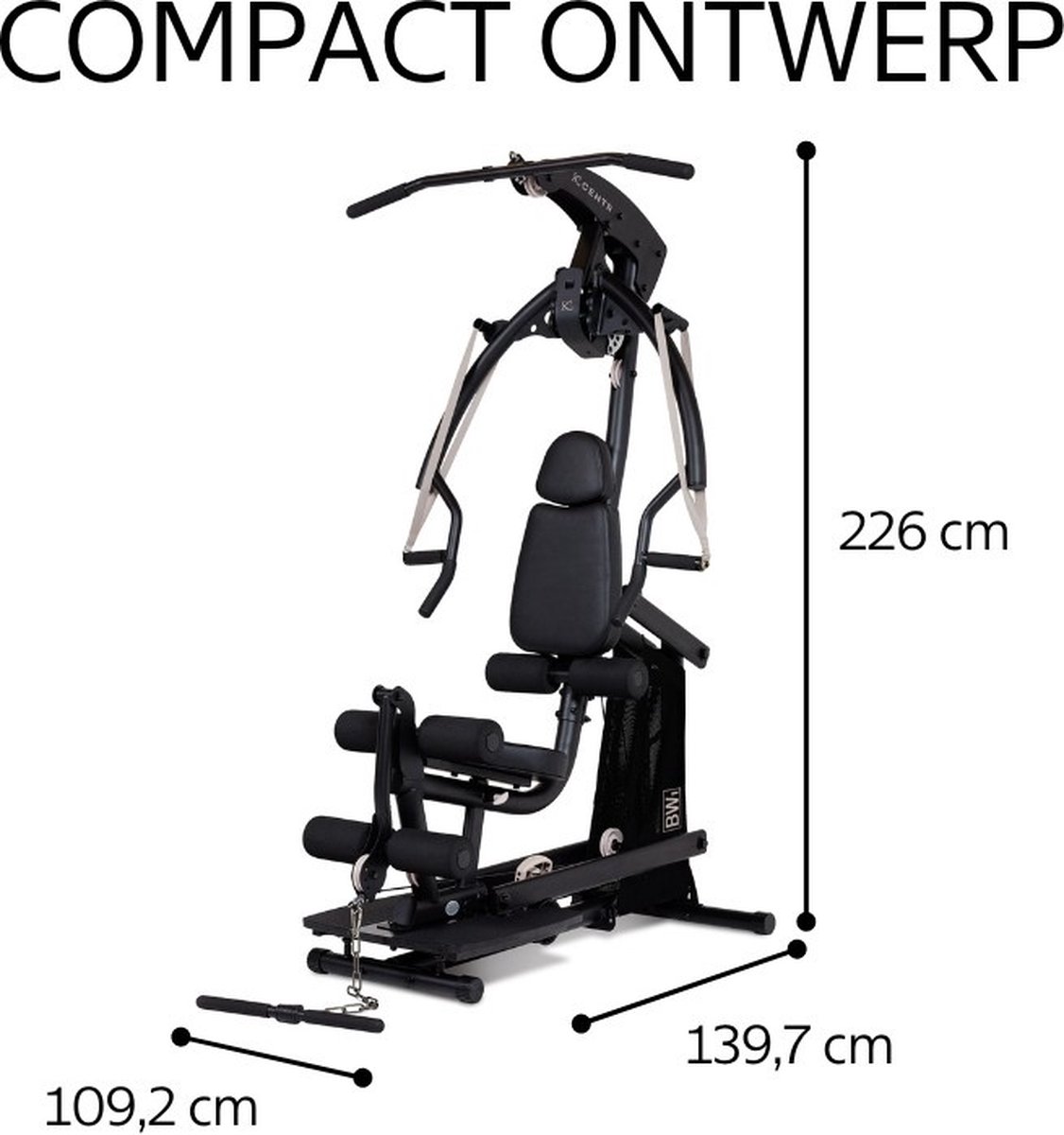 Wat vinden we goed aan de Centr Body Weight Home Gym Krachtstation Mat Zwart