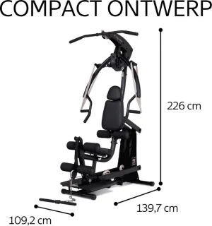 Centr Body Weight Home Gym Krachtstation Mat Zwart