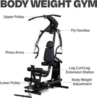 Centr Body Weight Home Gym Krachtstation Mat Zwart