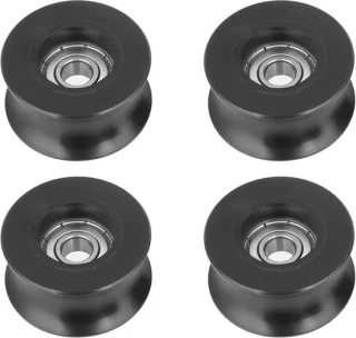 Dailygoods plastic U-groef pulley roller - 0.3 inch ID