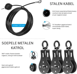 DailySupplies® Fitness Kabelsysteem Home Gym