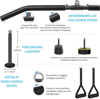 DailySupplies® Fitness Kabelsysteem Home Gym