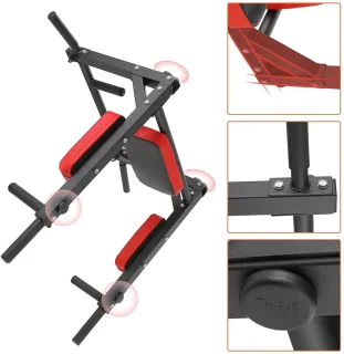 DeXem Wandgemonteerde Chin Up Bar en Dips Station