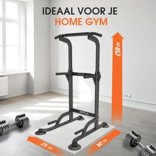 DH FitLife Power Tower Dip Station Krachtstation Thuis