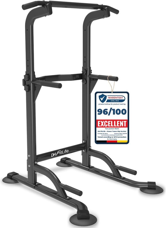 DH FitLife Power Tower Dip Station Krachtstation Thuis review