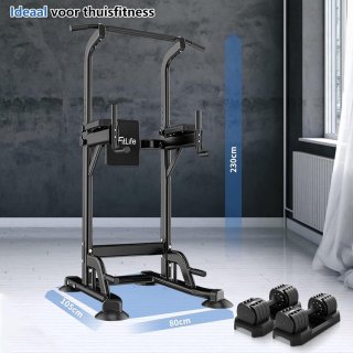 DH FitLife Power Tower Dip Station Krachtstation Thuisgym