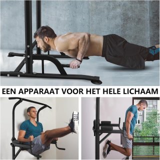 DH FitLife Power Tower Dip Station Krachtstation Thuisgym