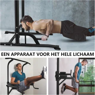 DH FitLife Power Tower Dip Station Krachtstation Thuisgym
