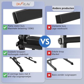 DH FitLife Power Tower Dip Station Krachtstation Thuisgym