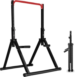 Dip station fitness toren zwart