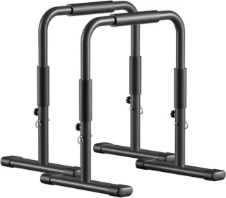 Dip station parallel bars zwart
