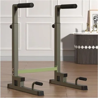 Dip station - Parallelle bars - Krachttraining thuis - Grijs