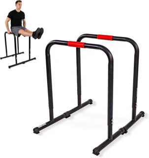 Dip station parallettes set zwart