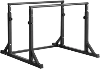 Dipstation – Dip Bars – Krachttoren – Power Tower – Parallettes – Verstelbare Hoogte – Stevig Q235A Stalen Krachtstation – 363 kg Draagvermogen