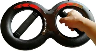 Draaibare krachttrainer 30 kg zwart