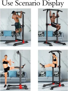 EASY_BIG Power Tower Dip Station Pull Up Bar