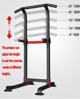 EASY_BIG Power Tower Dip Station Pull Up Bar