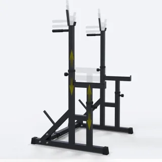 FIBILA Squat Rack Power Rack Haltersteunen Zwart