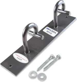 Fitness anker station - wandanker - 3175 x 635 x 889 cm - zwart