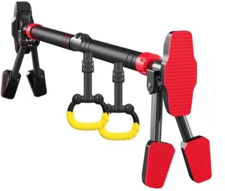 Fitness Bar Deurstang 92-130 cm Zwart