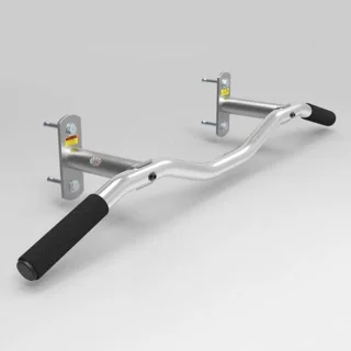 Fitness deur bar optrekstang zilver