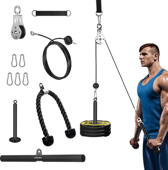 Fitness Kabel Lat Pulley Systeem DIY Thuis Fitness Machine review