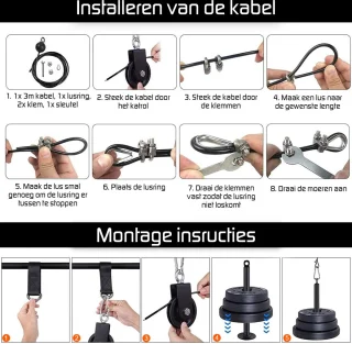 Fitness Kabelsysteem Krachtstation Thuisgebruik