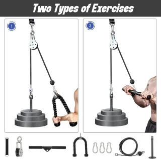Fitness Kabeltrek Katrolsysteem Latzug Set