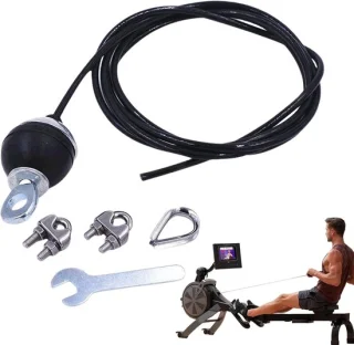 Fitness katrol kabel - zwart