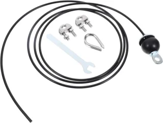 Fitness katrolsysteem 220 cm zwart