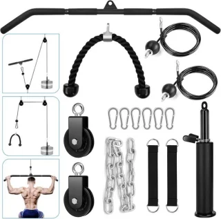 Fitness katrolsysteem - kracht trainer - zwart