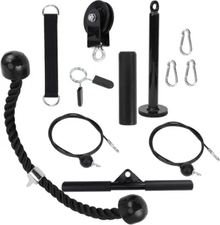 Fitness katrolsysteem zwart