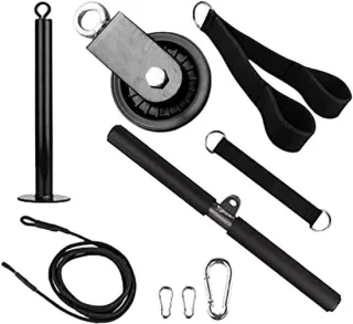 Fitness pulley systeem - zwart