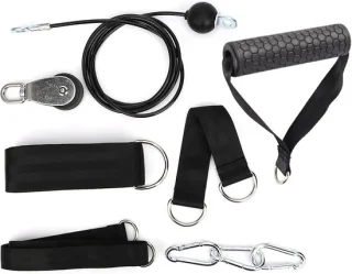 Fitness pulleysysteem - zwart