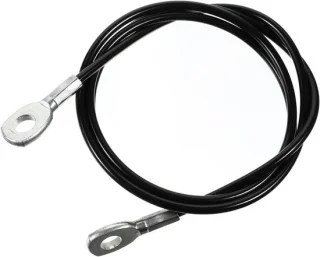 Fitness staalkabel 140 cm zwart