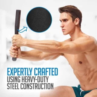 Fitness Steel stalen oefenclub zilver