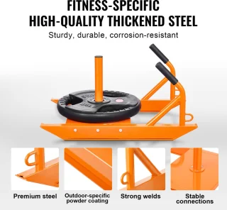 Fitness Trainingsslee 69x44x37 cm Oranje - Robuust Staal