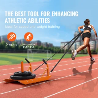 Fitness Trainingsslee 69x44x37 cm Oranje - Robuust Staal