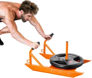 Fitness Trainingsslee 69x44x37 cm Oranje - Robuust Staal
