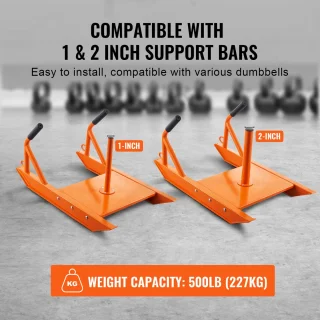 Fitness Trainingsslee 69x44x37 cm Oranje - Robuust Staal