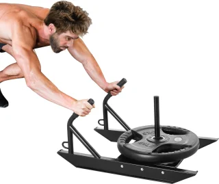 Fitness Trainingsslee 69x44x37 cm Zwart Steel