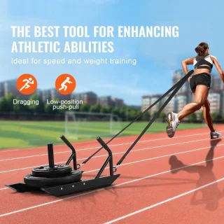Fitness Trainingsslee 69x44x37 cm Zwart Steel