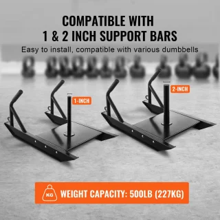 Fitness Trainingsslee 69x44x37 cm Zwart Steel