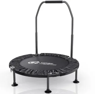 Fitness Trampoline Mini Met Handsteun Opvouwbaar Voor Volwassenen