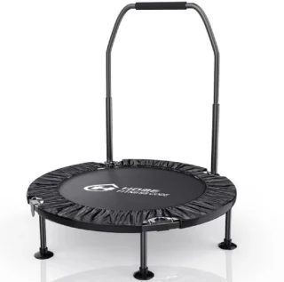 Fitness Trampoline Mini Met Handsteun Opvouwbaar Voor Volwassenen